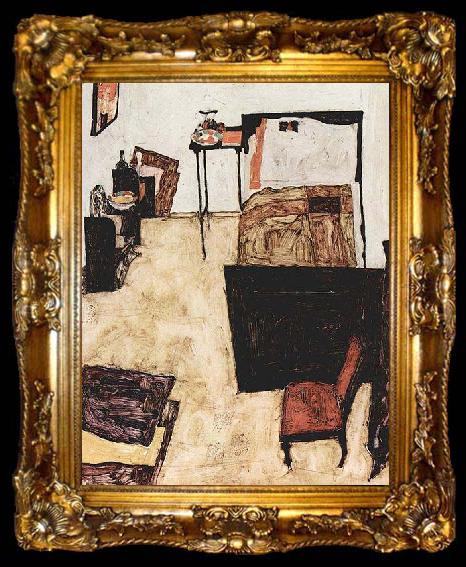 framed  Egon Schiele Schieles Wohnzimmer in Neulengbach, ta009-2